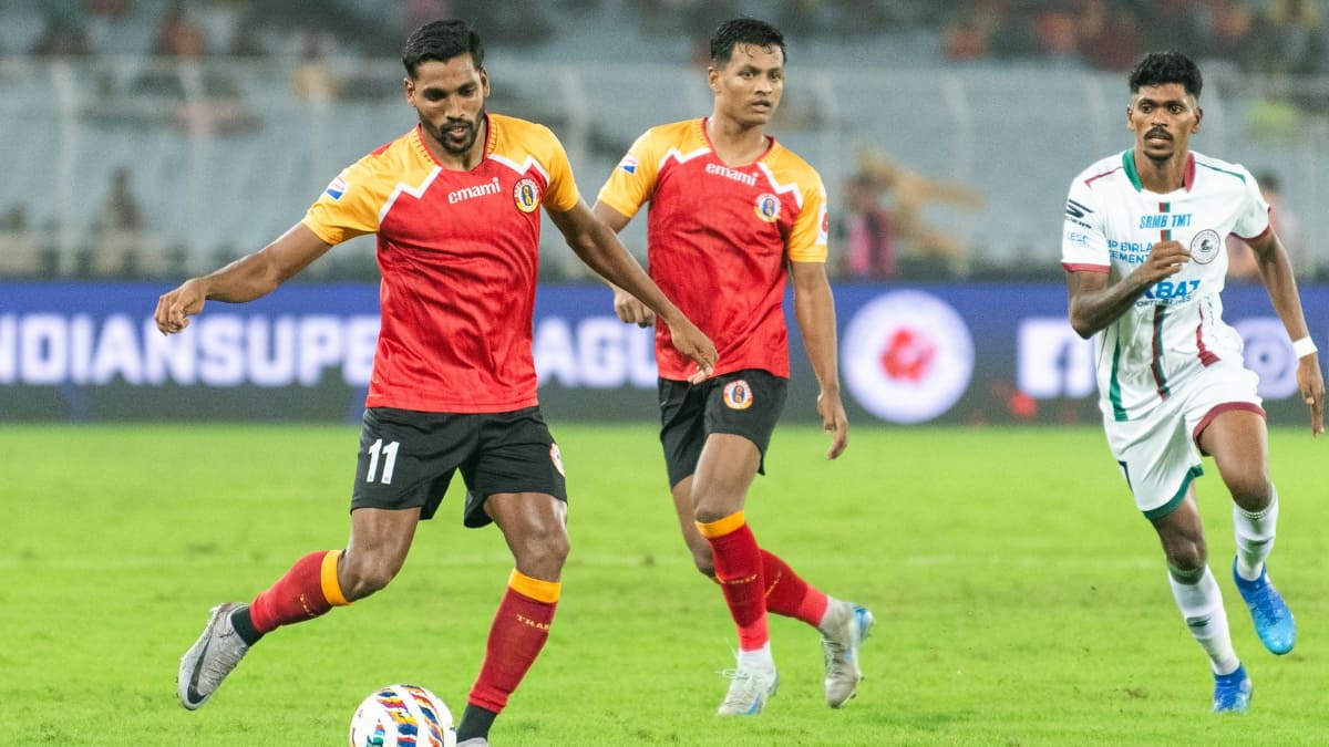 ISL: Kolkata Derby sways in Mohun Bagan Super Giant’s favour as Mariners ease past East Bengal FC 2-0 ISL: Kolkata Derby sways in Mohun Bagan Super Giant’s favour as Mariners ease past East Bengal FC 2-0