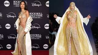 Zendaya channels Cher at Rock & Roll Hall of Fame induction ceremony; dons 2001 Bob Mackie couture gown