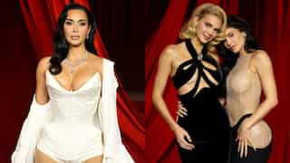 Kim Kardashian stuns in lingerie-inspired dress at Academy Museum gala; Kylie and Kendall twin in black