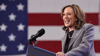 Harris blasts House Speaker Johnson for CHIPS Act repeal 'gaffe'; says Republicans’ agenda hurts Americans