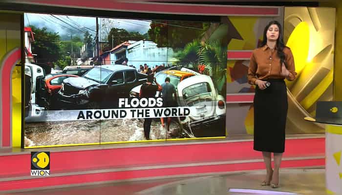 Aerials Show Severe Flooding In Northern Italy
