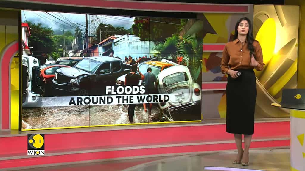 Aerials Show Severe Flooding In Northern Italy