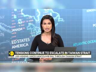 US, Canada Hold Naval Drill; USS Higgins HMCS Vancouver Sail Through Taiwan Strait