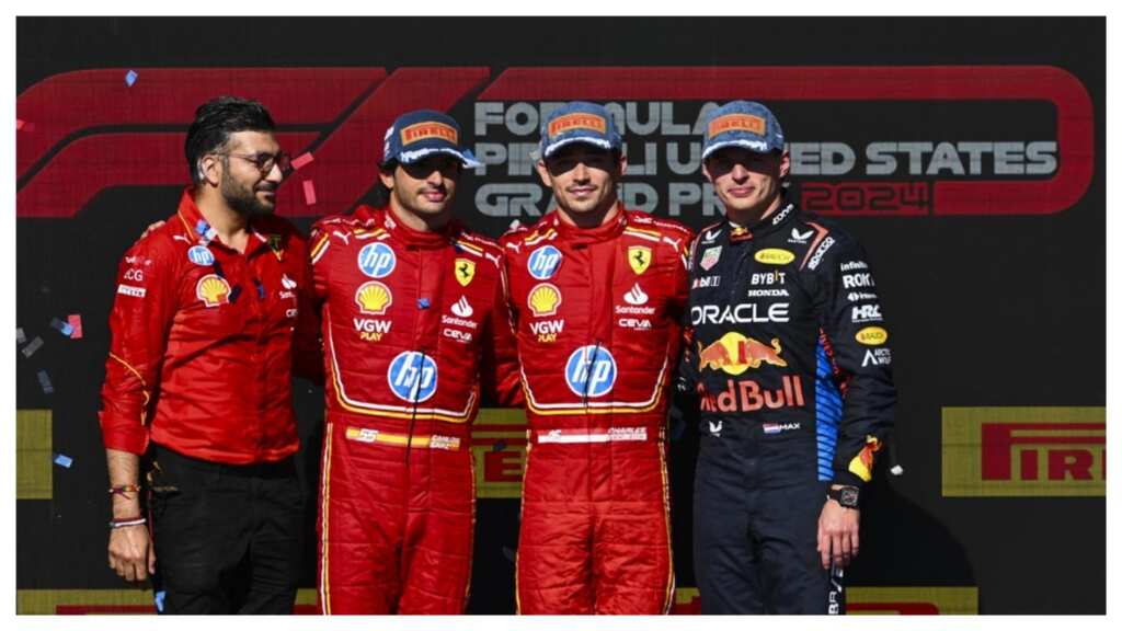 Charles Leclerc grabs win at US Grand Prix as Lando Norris, Max Verstappen clash