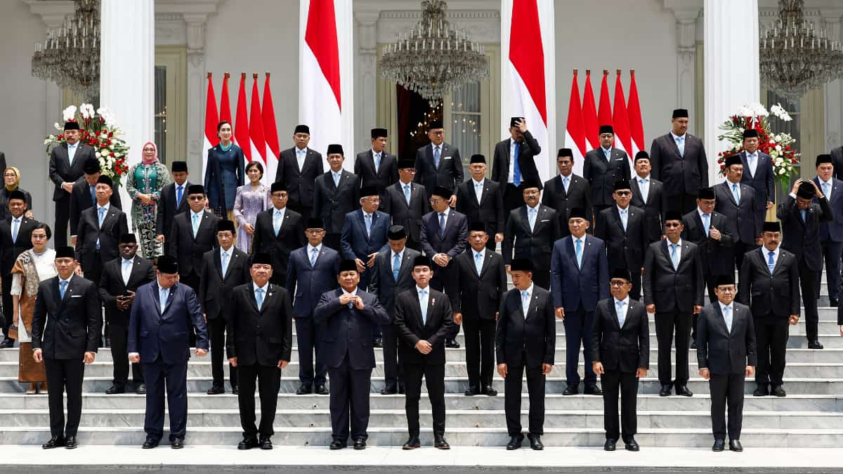 Indonesia's new President Prabowo Subianto swears in 100+ ministers in 'red and white' cabinet