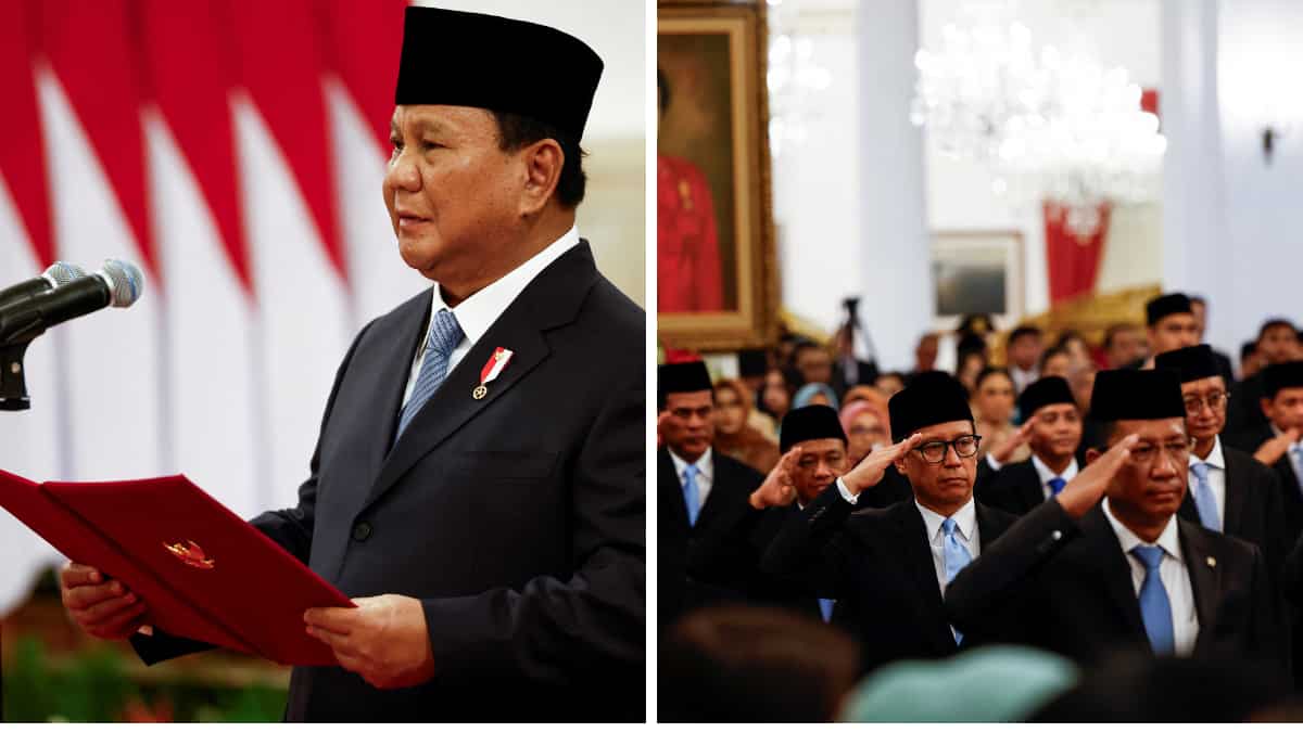 Indonesia's new President Prabowo Subianto swears in his cabinet Indonesia's new President Prabowo Subianto swears in his cabinet