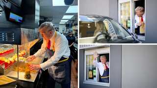 Trump violates food safety regulations at McDonald's, week after restaurant failed health inspection