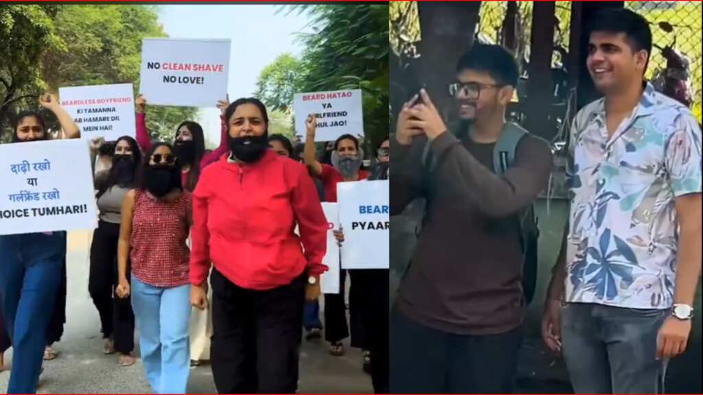 Shave or shoo off: Indian women protest against the beard citing hassles while kissing