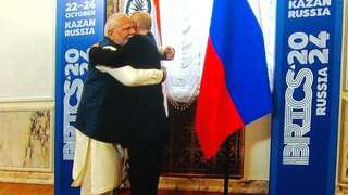 BRICS Summit: PM Modi shares hug with Putin, says will play 'any role' for peace between Russia-Ukraine
