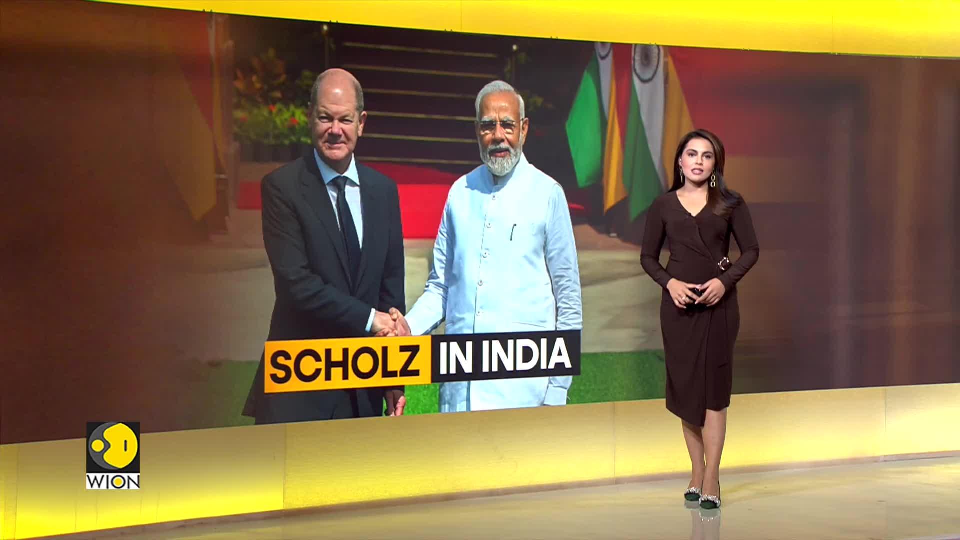 German Chancellor Scholz Arrives In Delhi To Boost Bilateral Ties