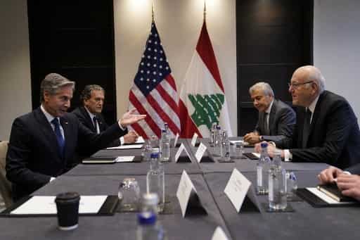 US Secretary of State Blinken meets with Lebanon’s PM amid rising Israel-Hezbollah tensions US Secretary of State Blinken meets with Lebanon’s PM amid rising Israel-Hezbollah tensions