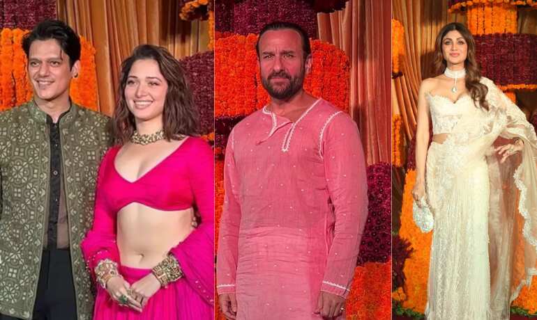 Saif Ali Khan, Sidharth, Sharvari and other B-town stars attend Ramesh Taurani's Diwali bash