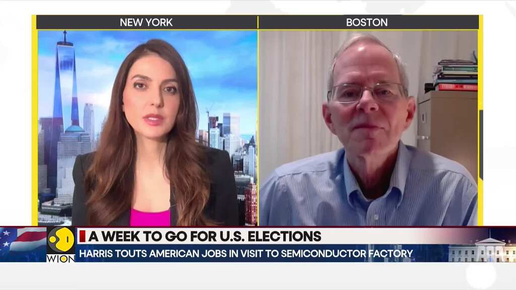 US Elections 2024: Harris Touts American Jobs In Visit To Semiconductor Factory
