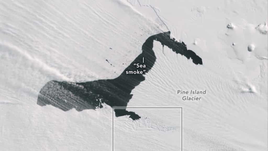 Satellite captures bizarre smoke rising from Antarctic glacier. What is it?