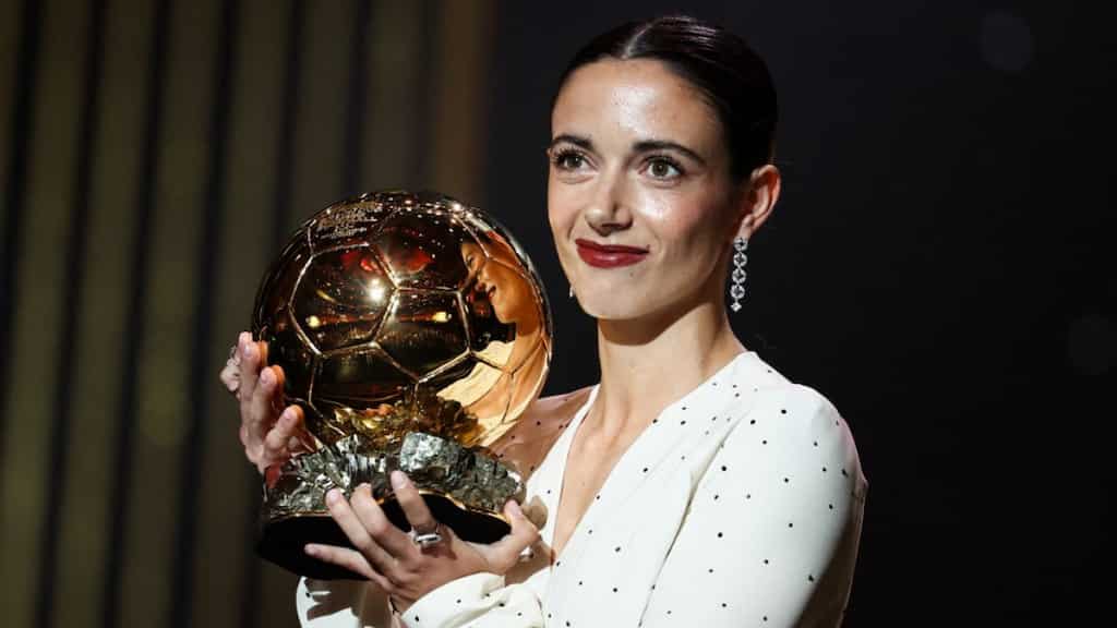 Barcelona's Aitana Bonmati wins second successive women's Ballon d'Or