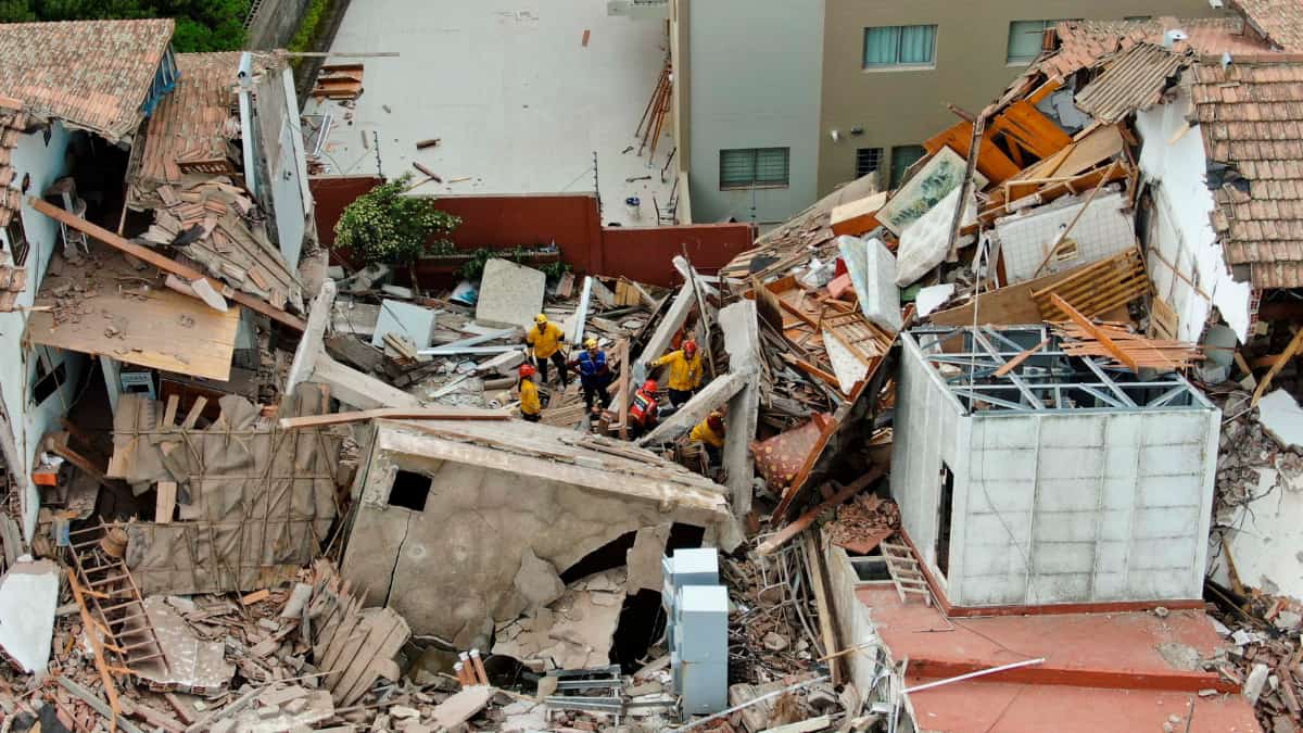 One dead, nine missing as Argentina's Villa Gesell hotel collapses amid illegal renovations One dead, nine missing as Argentina's Villa Gesell hotel collapses amid illegal renovations