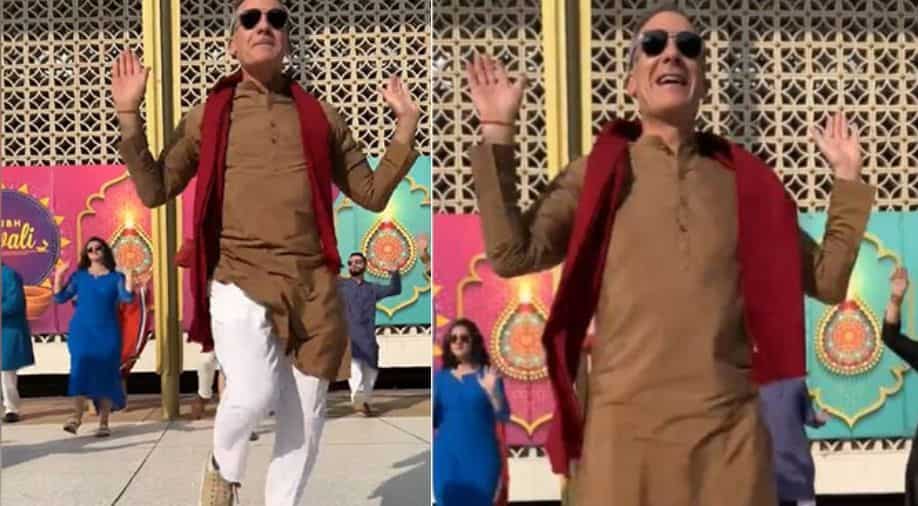 Watch: US envoy Garcetti shakes a leg on 'Tauba, Tauba' during Diwali celebrations Watch: US envoy Garcetti shakes a leg on 'Tauba, Tauba' during Diwali celebrations