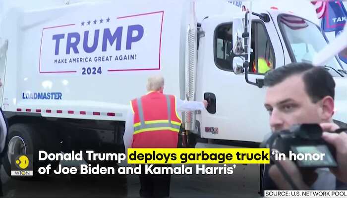 USA News: Trump Deploys Garbage Truck ‘In Honor Of Joe Biden And Kamala Harris’ | WION Originals