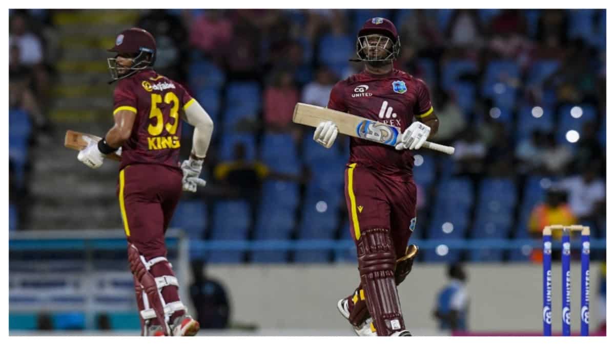 Evin Lewis' blitz leads West Indies to big victory over England in first ODI