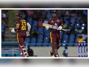 Evin Lewis' blitz leads West Indies to big victory over England in first ODI