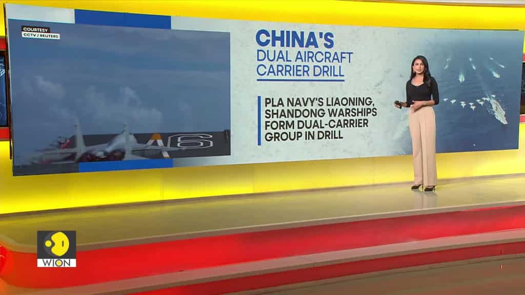 First Time Dual Aircraft Carrier Formation Exercise In South China Sea