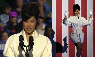 Watch | Cardi B struggles to deliver speech after a glitch in teleprompter at Harris' rally