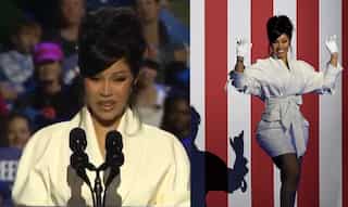 Watch | Cardi B struggles to deliver speech after a glitch in teleprompter at Harris' rally