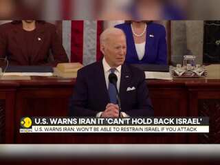 US Cautions  Iran: Won't Be Able To Restrain Israel If You Attack
