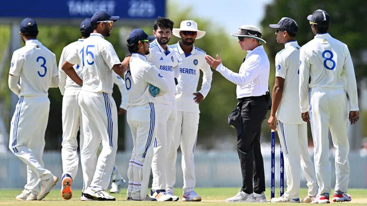 Ball-tampering allegations rock India-A as umpires warn Ishan Kishan for showing dissent