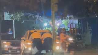 Watch: Car jumps signal, drags two traffic policemen on bonnet for 20 metres