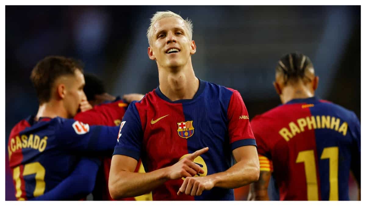 Dani Olmo double helps Liga leaders Barcelona to derby win vs Espanyol