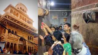 Video shows devotees drinking AC water, believing it to be 'Charan Amrit' at Banke Bihari Temple