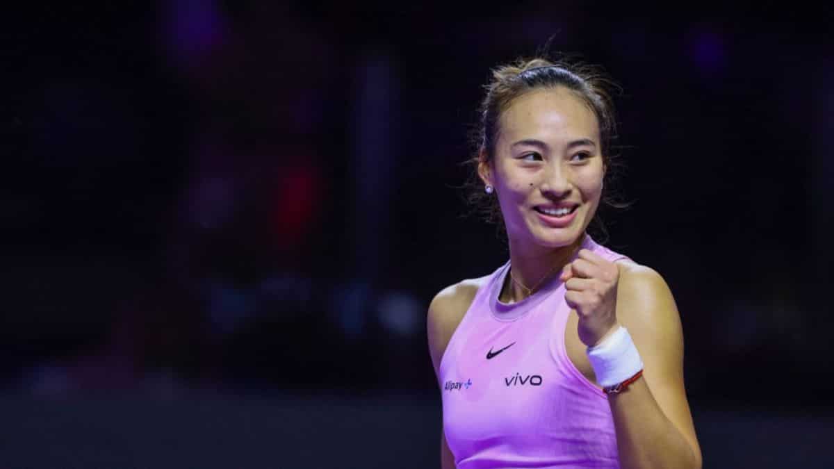 WTA Finals: China’s Zheng Qinwen improves semis chances with win over fifth-seeded Elena Rybakina