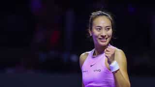 WTA Finals: China’s Zheng Qinwen improves semis chances with win over fifth-seeded Elena Rybakina