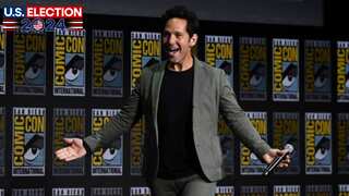 2024 US Election: 'Ant-Man' Paul Rudd surprises voters waiting in line in Villanova, Pennsylvania