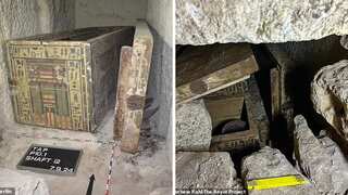 Archaeologists discover a 4000-year-old coffin inside another coffin of Egyptian priestess