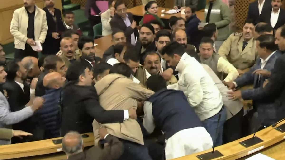 India: Ruckus in Jammu and Kashmir assembly over display of Article 370 banner | Video