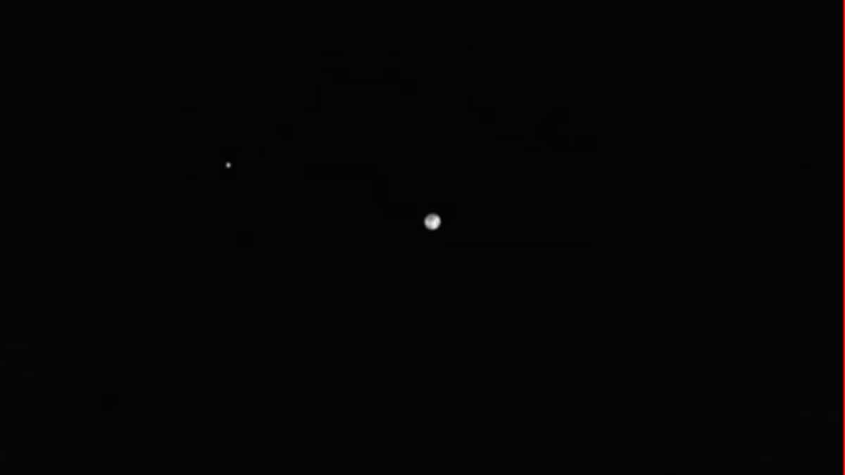 Spot a 'lonely' Earth and Moon in vast expanse of space captured by asteroid probe