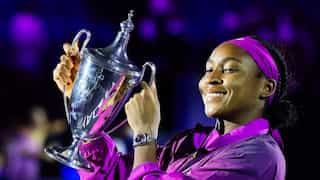 Coco Gauff becomes youngest in 20 years to lift WTA title with thrilling win over Zheng Qinwen