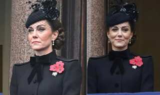 Kate Middleton makes sombre appearance on Remembrance Sunday | In pics