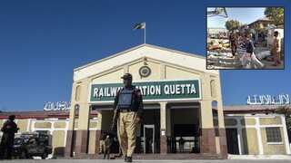 Pakistan suspends all train operations to and from Quetta railway station after terrorist attack