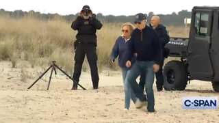 Biden stumbles, struggles while walking on beach, sparks health concern: Video