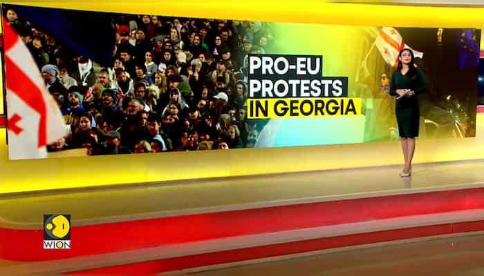 Georgia: Thousands Of Opposition Supporters Protest Outside Parliament