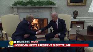 Joe Biden Meets President-Elect Donald Trump In Washington D.C. After Historic Win