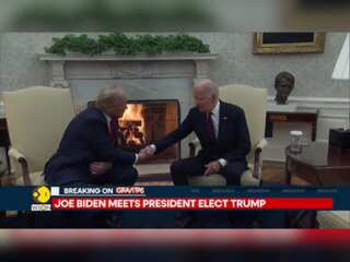 Joe Biden Meets President-Elect Donald Trump In Washington D.C. After Historic Win
