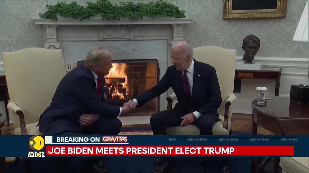 Joe Biden Meets President-Elect Donald Trump In Washington D.C. After Historic Win