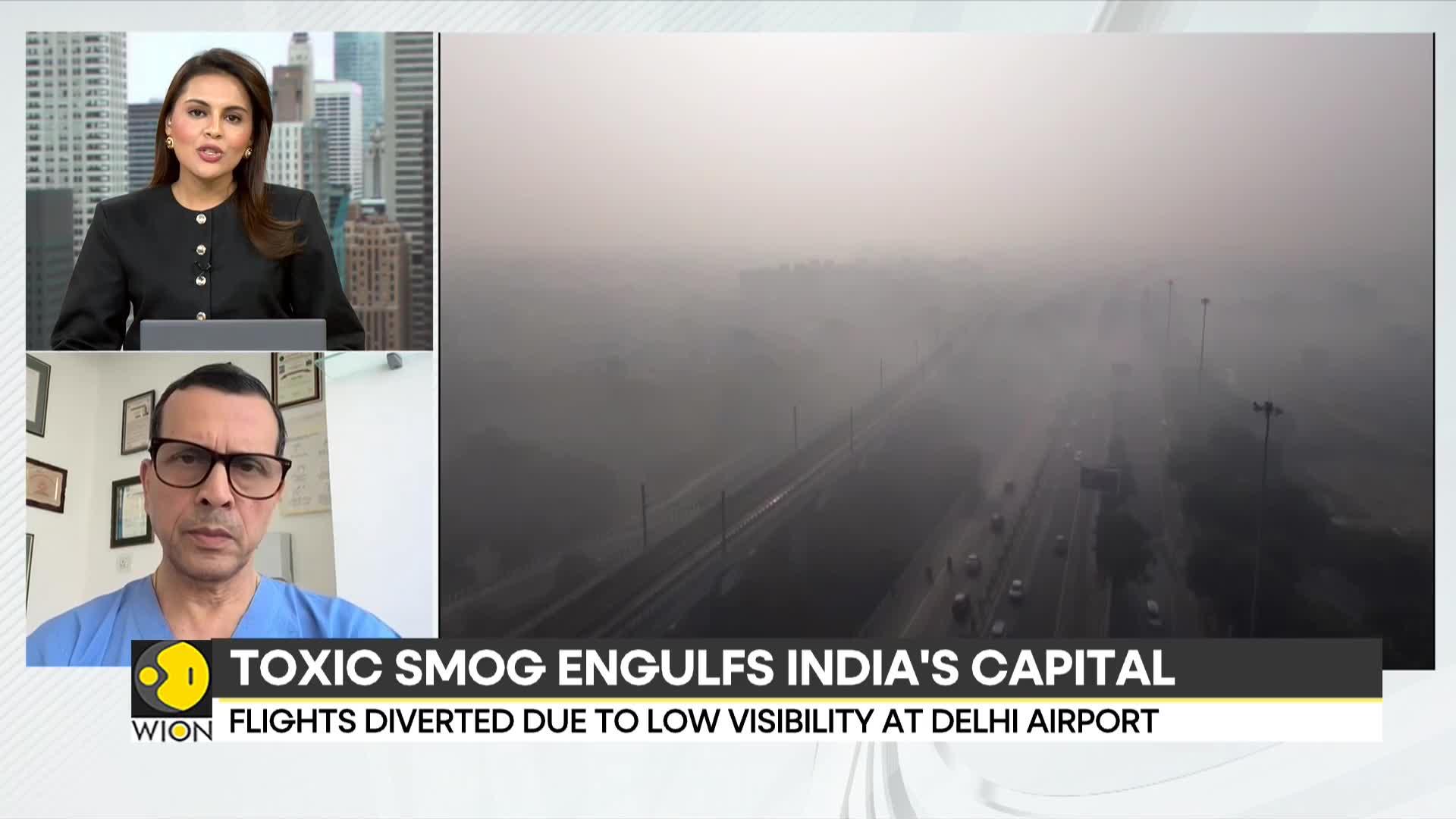 Delhi Air Pollution: Smog Causes Low Visibility In NCR, AQI 'Very Poor' For 15th Day