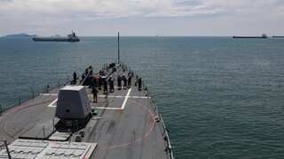Houthi rebels attack US warships with drones and missiles near Red Sea