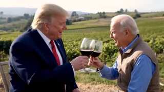 ‘Missed you in the race’: Trump and Biden ‘bromance’ in AI video, spend day drinking and dancing