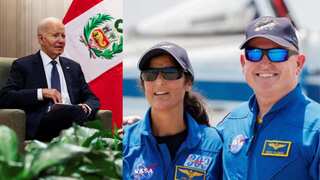 Biden jokes his wife wishes to send him to space, shows concern for stranded astronauts
